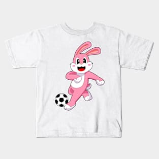 Rabbit Soccer player Soccer Kids T-Shirt